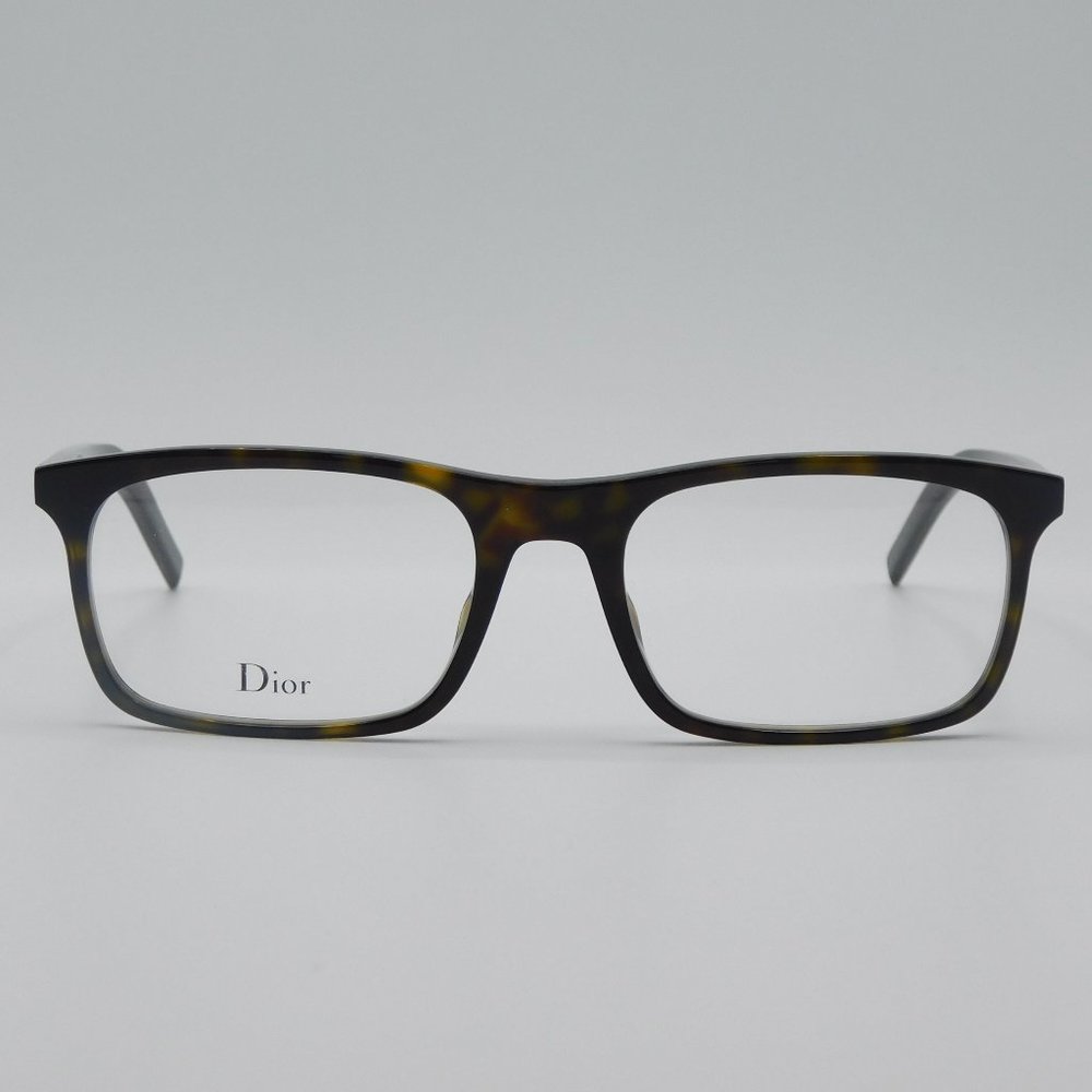 NEW DIOR BLACKTIE 235 581 HAVANA BLACK RECTANGULAR EYEGLASSES FRAME 54-1… - Picture 3 of 10